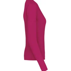 Kariban K382 - T-SHIRT COL V MANCHES LONGUES FEMME