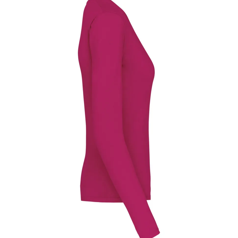 Kariban K382 - T-SHIRT COL V MANCHES LONGUES FEMME