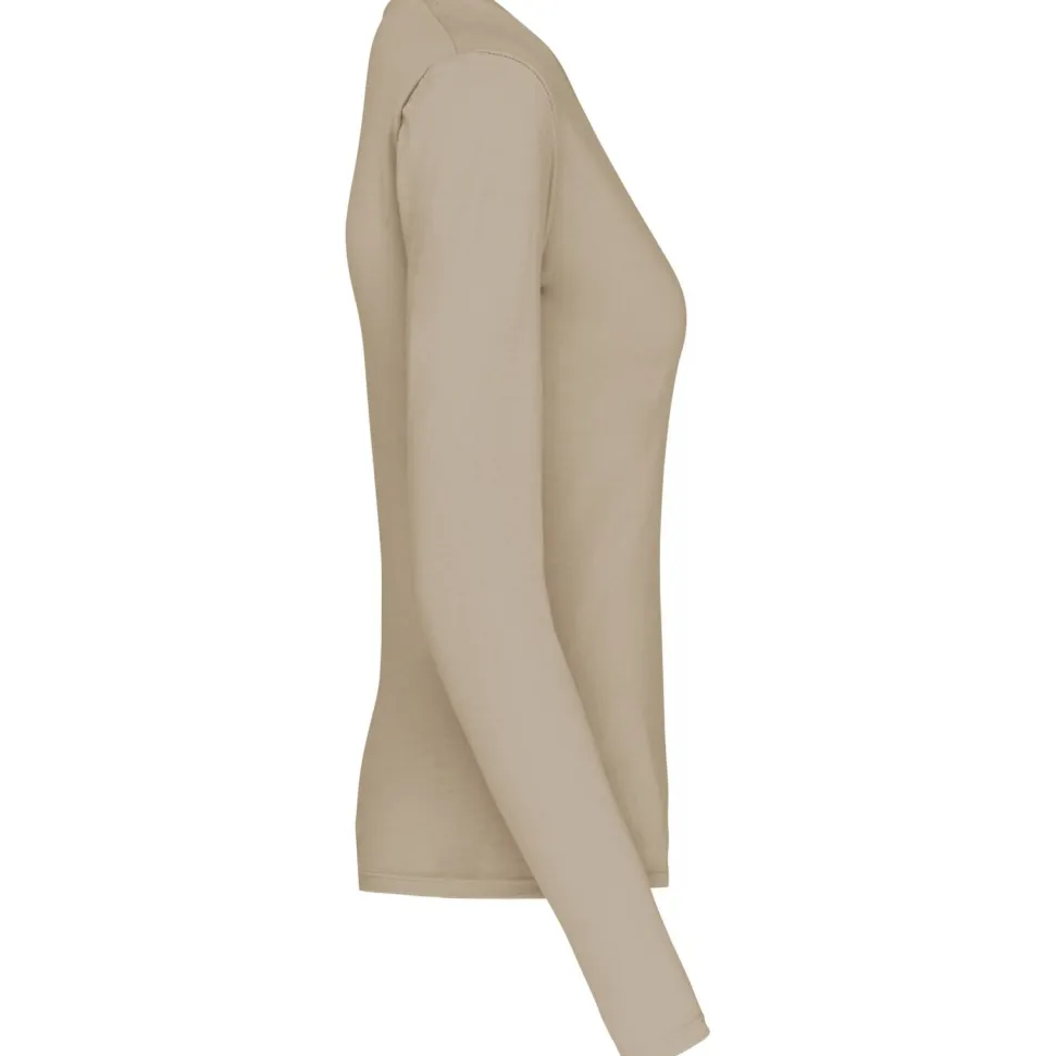 Kariban K382 - T-SHIRT COL V MANCHES LONGUES FEMME