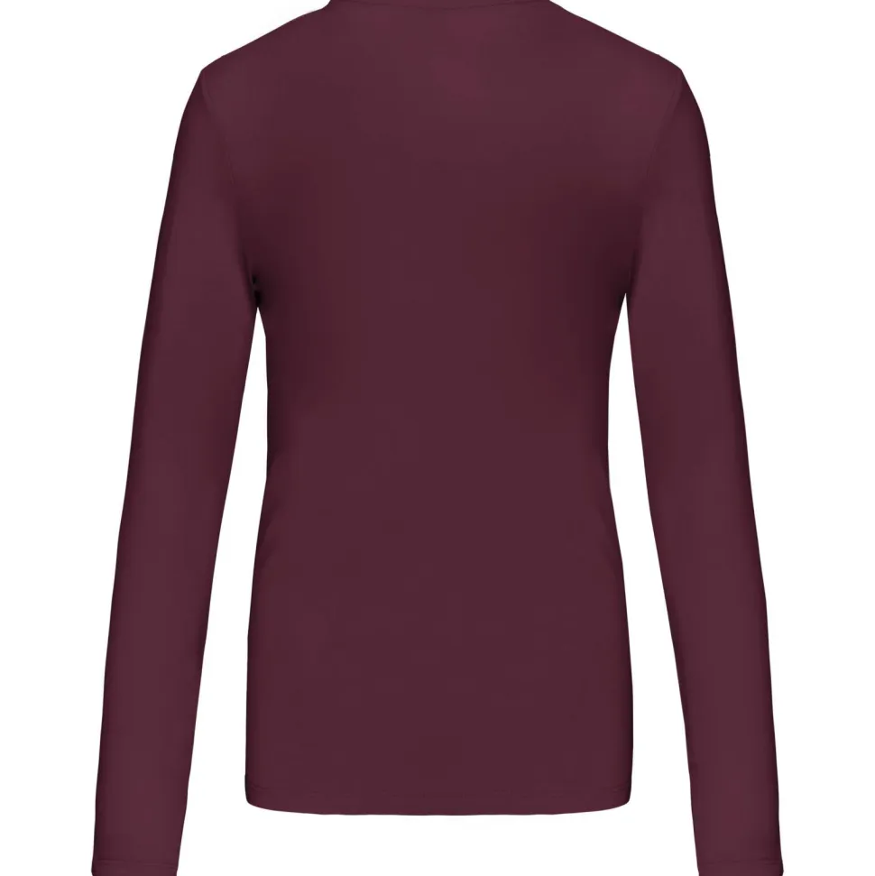 Kariban K382 - T-SHIRT COL V MANCHES LONGUES FEMME