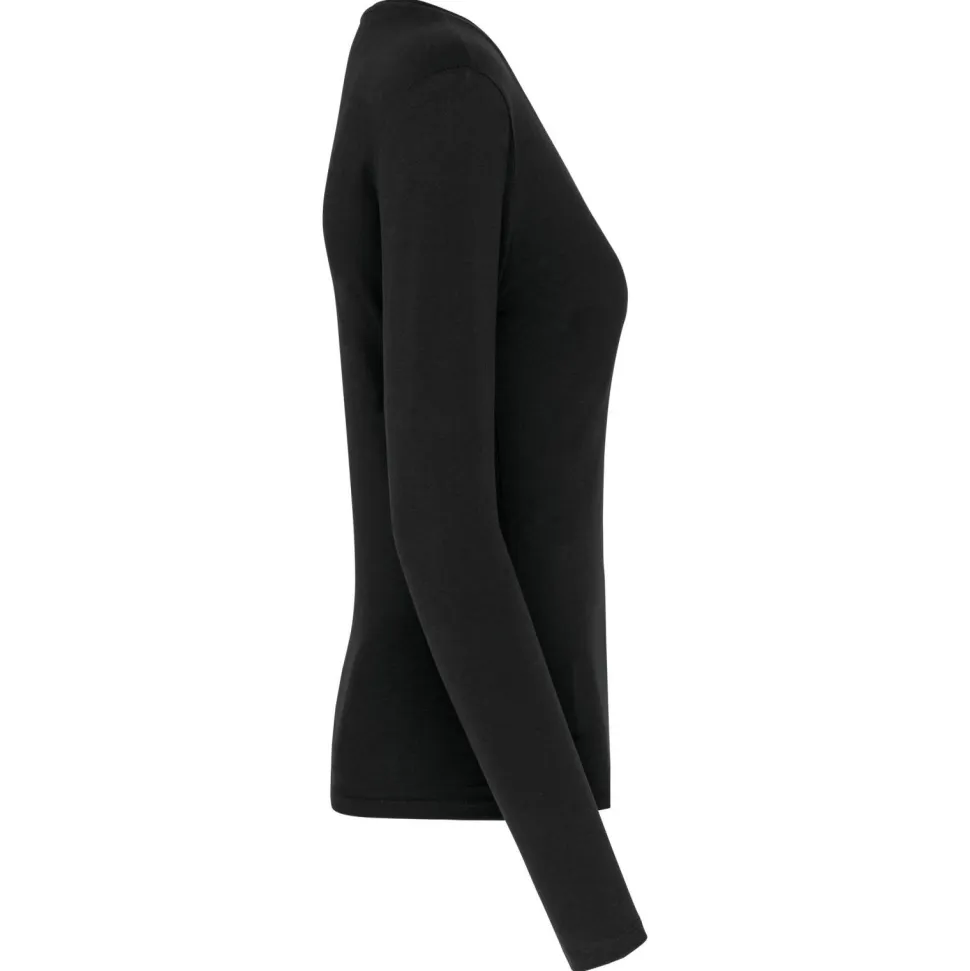 Kariban K382 - T-SHIRT COL V MANCHES LONGUES FEMME
