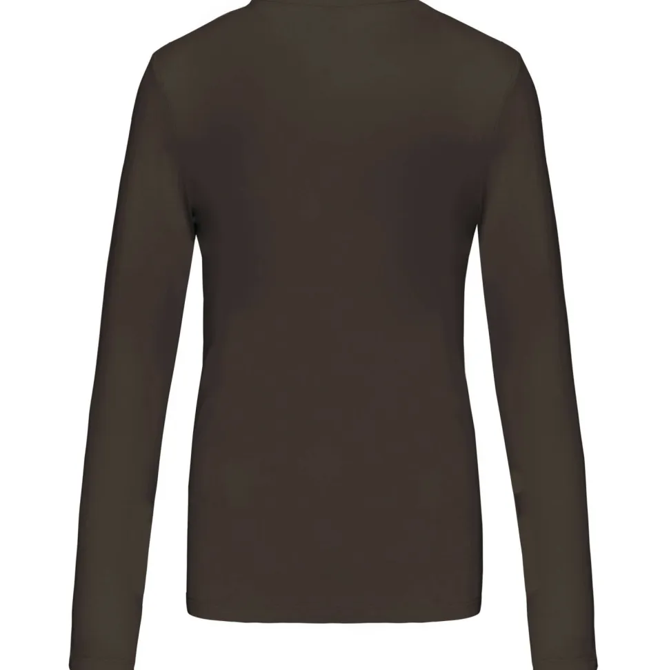 Kariban K382 - T-SHIRT COL V MANCHES LONGUES FEMME