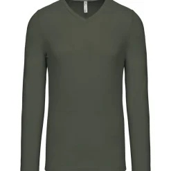 Kariban K358 - T-SHIRT COL V MANCHES LONGUES