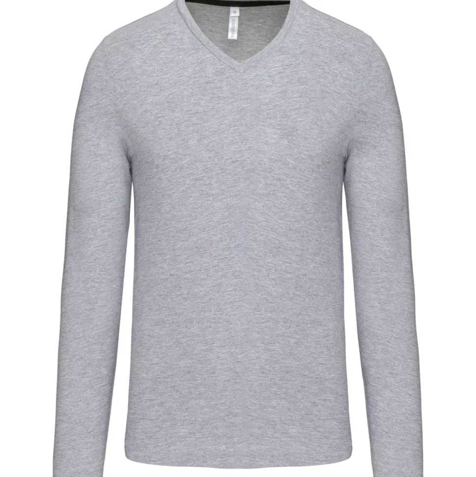 Kariban K358 - T-SHIRT COL V MANCHES LONGUES