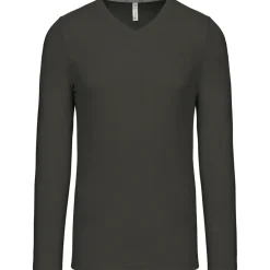 Kariban K358 - T-SHIRT COL V MANCHES LONGUES