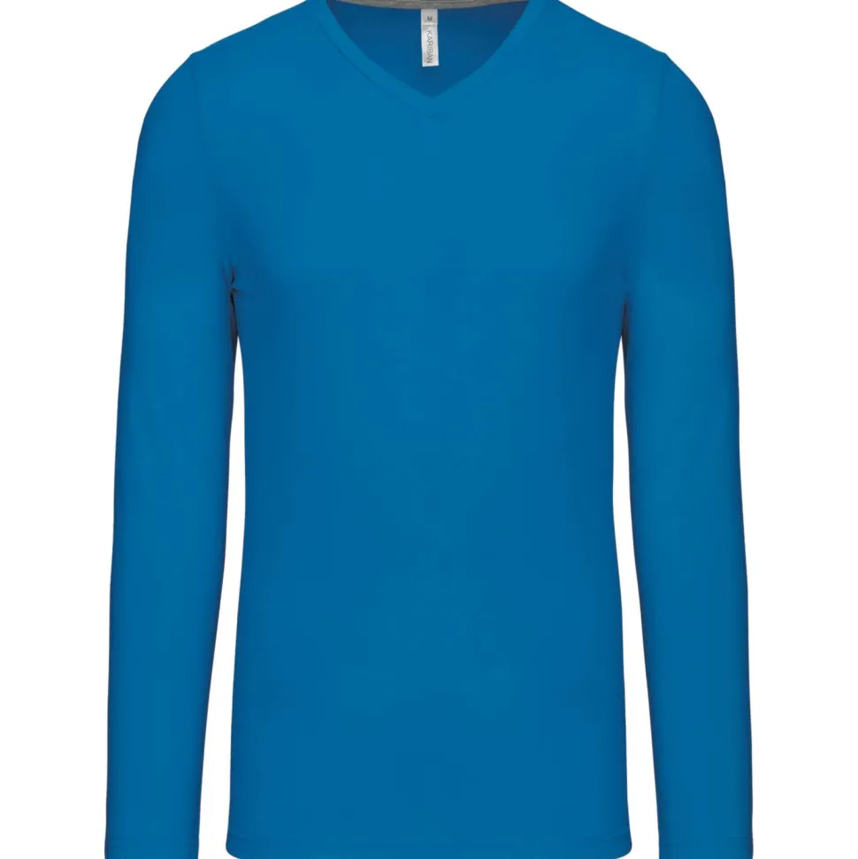Kariban K358 - T-SHIRT COL V MANCHES LONGUES
