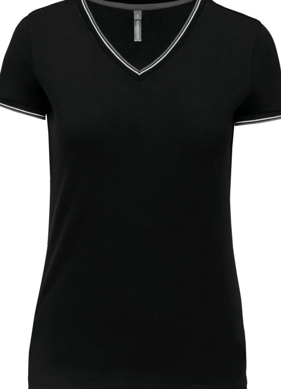 Kariban K394 - T-shirt maille piquée col V femme