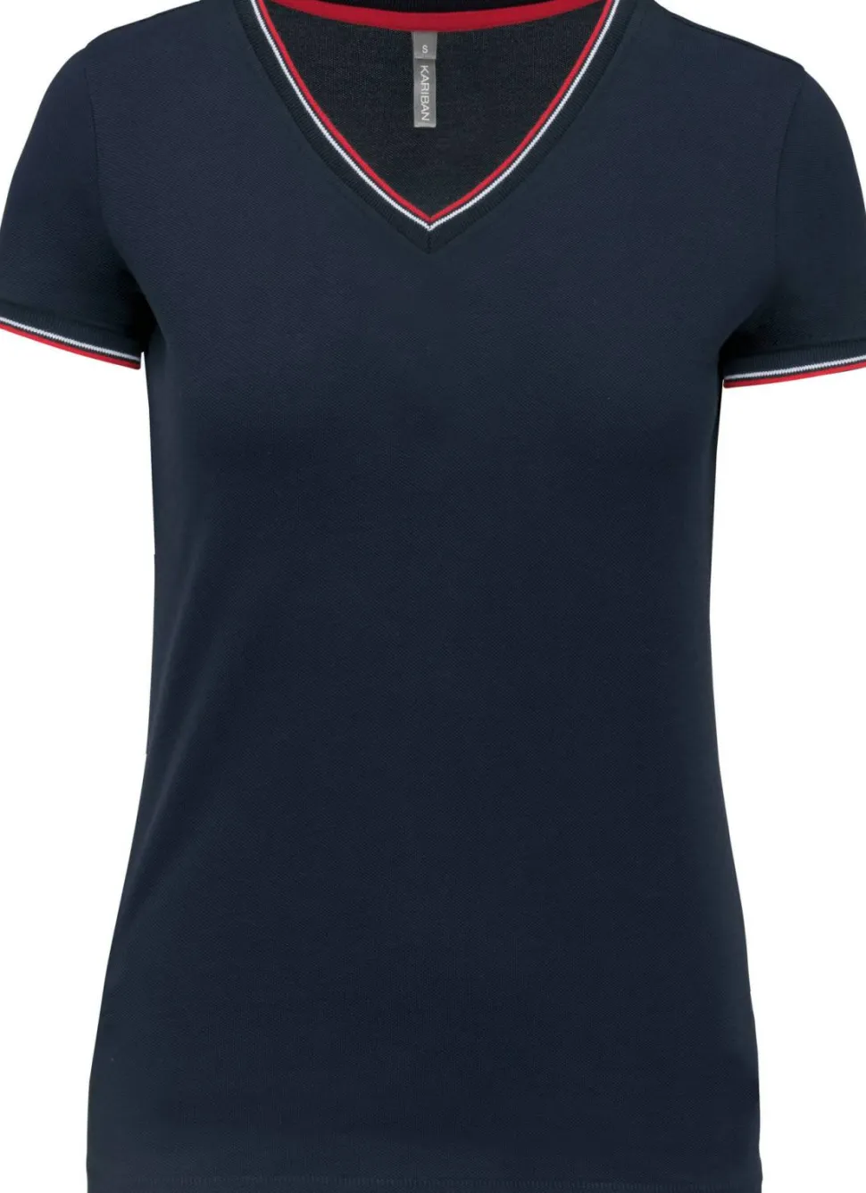 Kariban K394 - T-shirt maille piquée col V femme