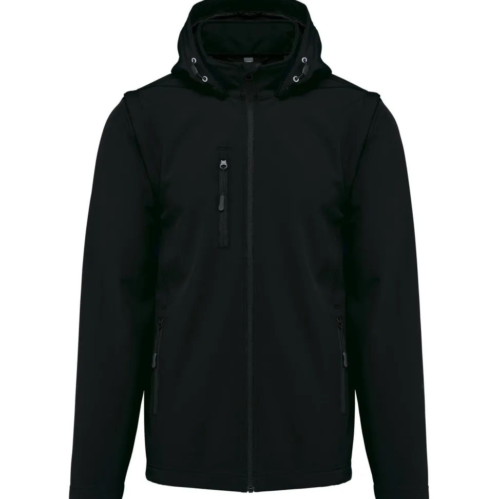 Kariban K422 - Veste Softshell Unisexe à Manches Amovibles et Capuche