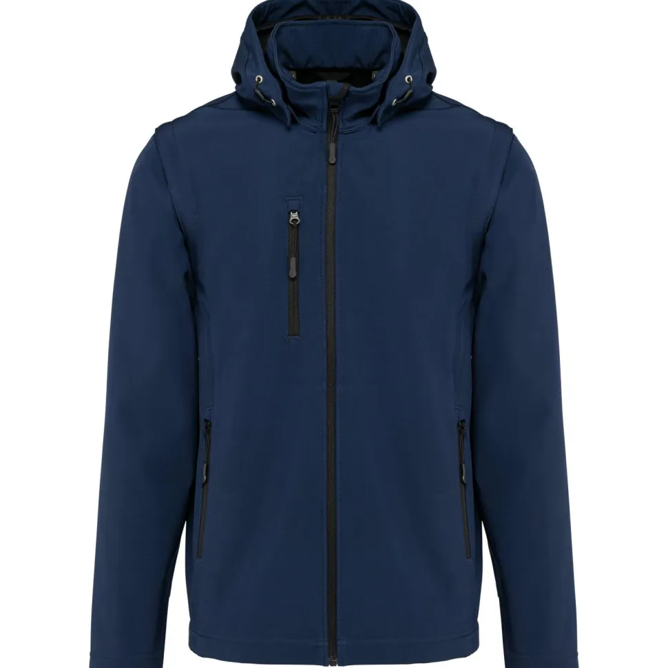 Kariban K422 - Veste Softshell Unisexe à Manches Amovibles et Capuche
