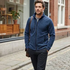 Kariban K9106 - Veste zippée chinée homme