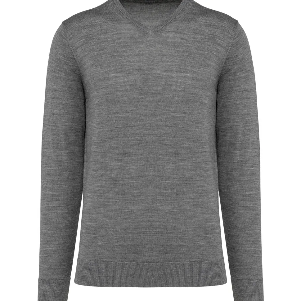 Kariban Premium PK910 - Pull Mérinos col V homme
