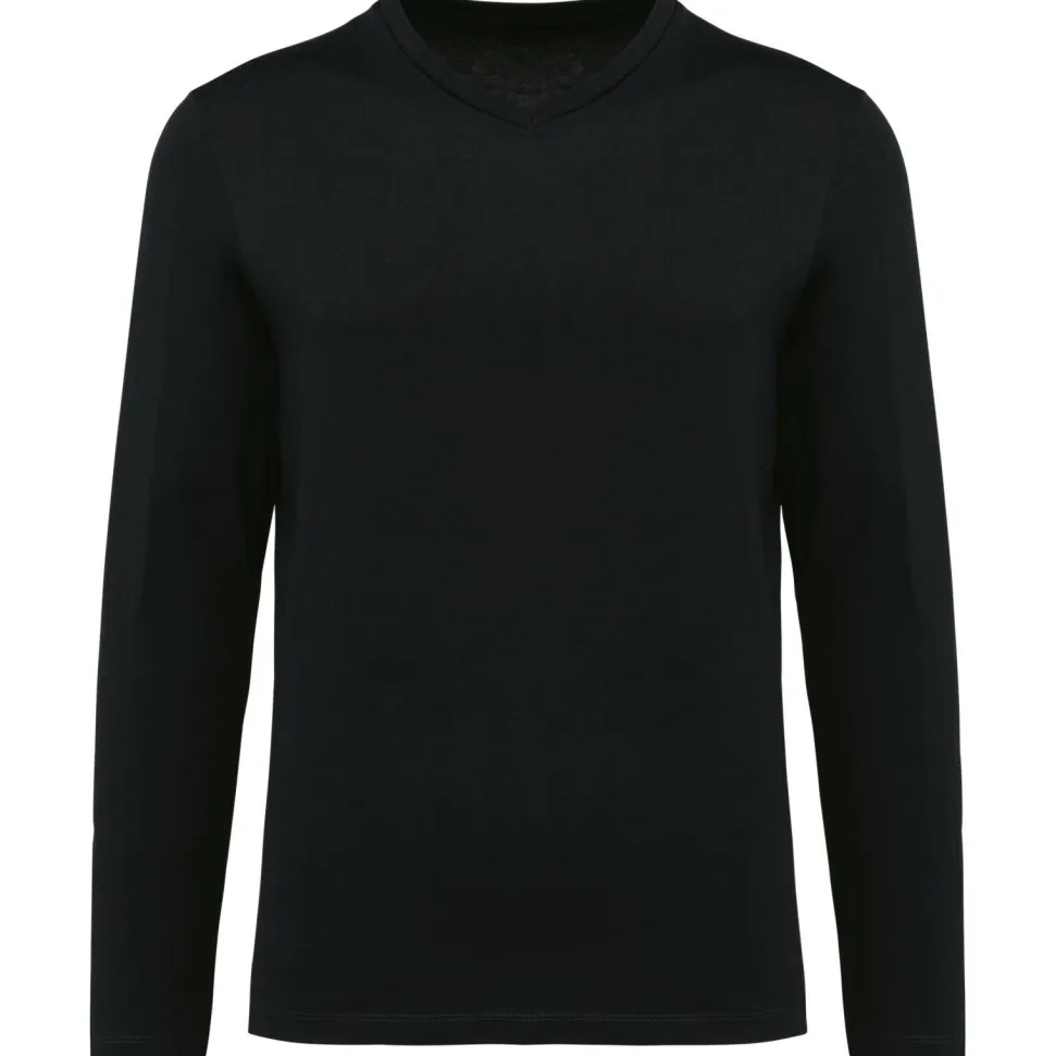 Kariban Premium PK306 - T-shirt Supima® col V manches longues homme