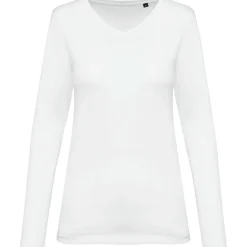 Kariban Premium PK307 - T-shirt Supima® col V manches longues femme