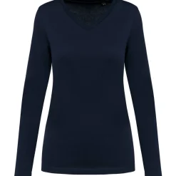 Kariban Premium PK307 - T-shirt Supima® col V manches longues femme