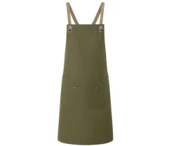 KARLOWSKY KYLS39 - Tablier Professionnel à Bretelles Croisées avec Poches