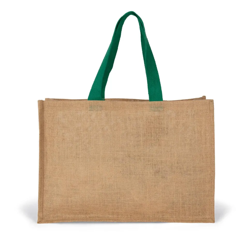 Kimood KI0743 - Grand Sac Shopping en Jute Rigide Écologique