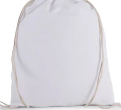 Kimood KI0147 - Petit sac à dos en coton bio avec cordelettes