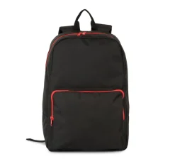 Kimood KI0181 - Sac à dos avec fermetures éclair contrastée