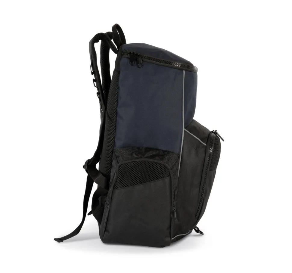 Kimood KI0176 - Sac à dos de sport recyclé imperméable avec porte-objets