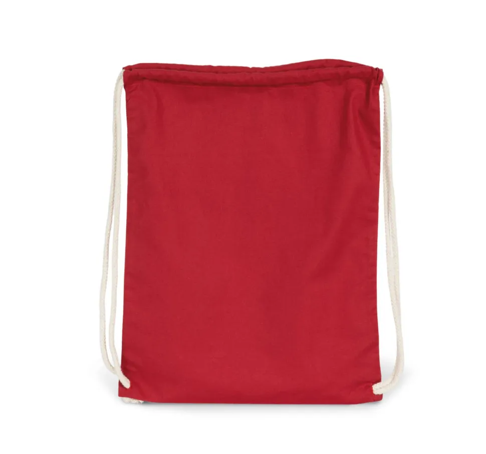 Kimood KI0139 - Sac à dos en coton bio avec cordelettes