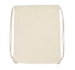 Kimood KI0139 - Sac à dos en coton bio avec cordelettes