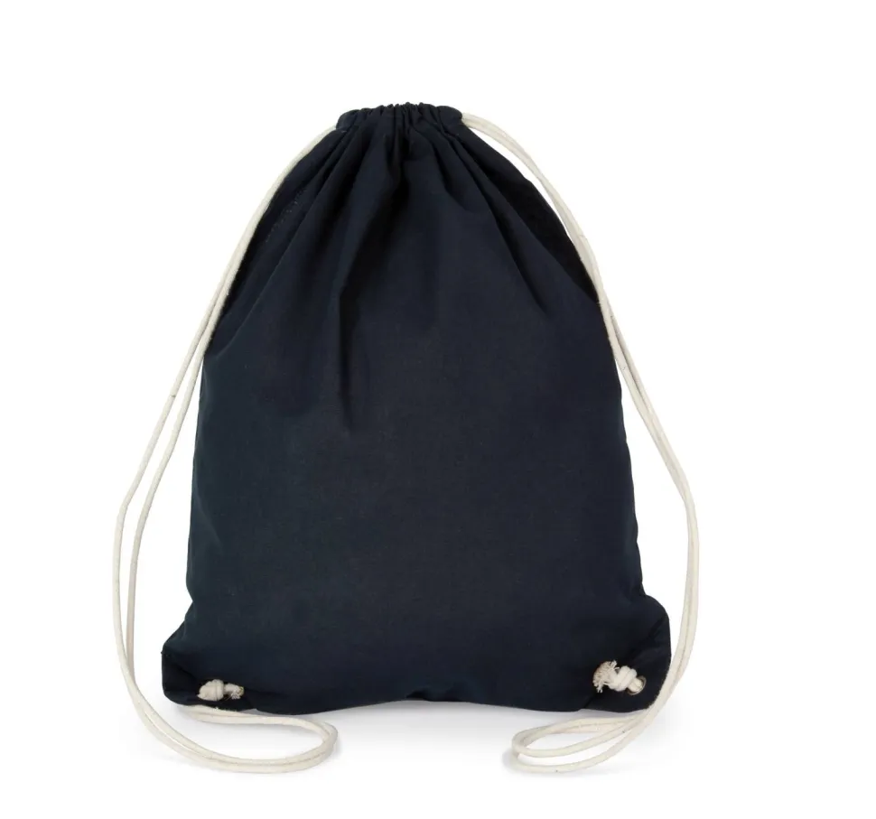 Kimood KI0125 - SAC À DOS EN COTON AVEC CORDELETTES