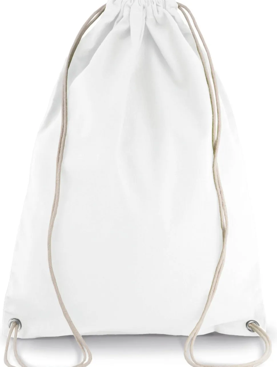 Kimood KI0125 - SAC À DOS EN COTON AVEC CORDELETTES