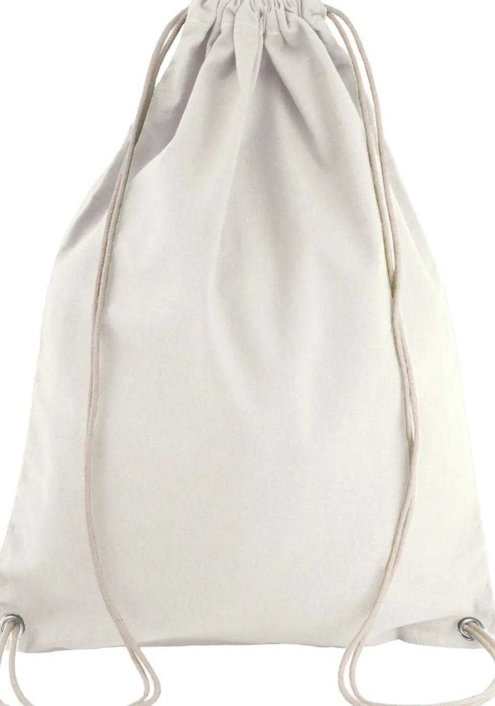 Kimood KI0125 - SAC À DOS EN COTON AVEC CORDELETTES
