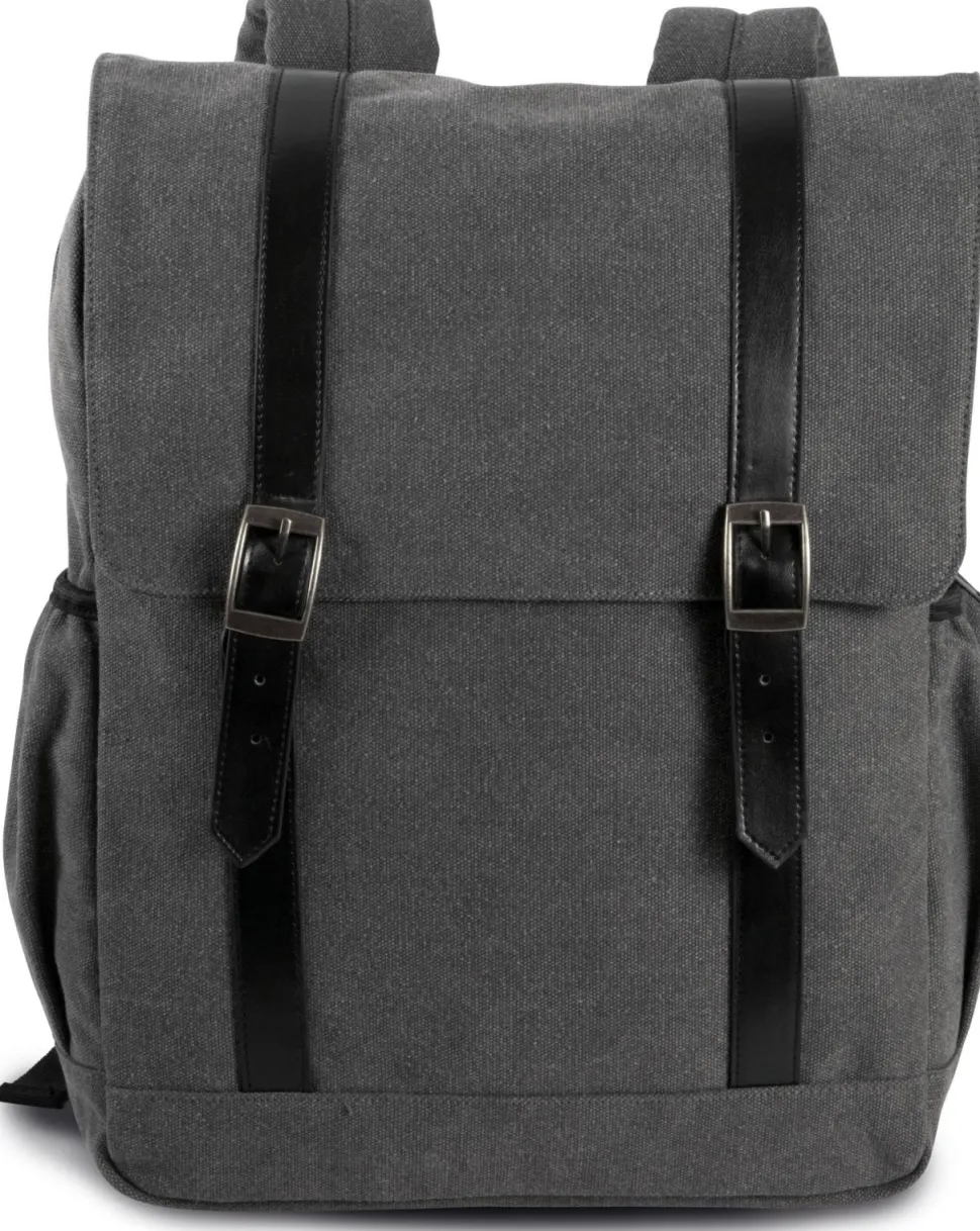 Kimood KI0143 - Sac à dos en toile à rabat