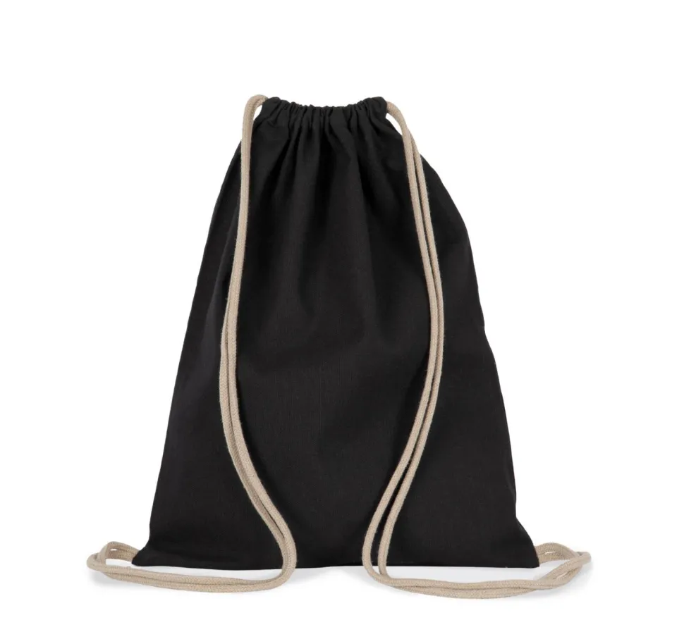 Kimood KI5102 - Sac à dos recyclé à cordon coulissant