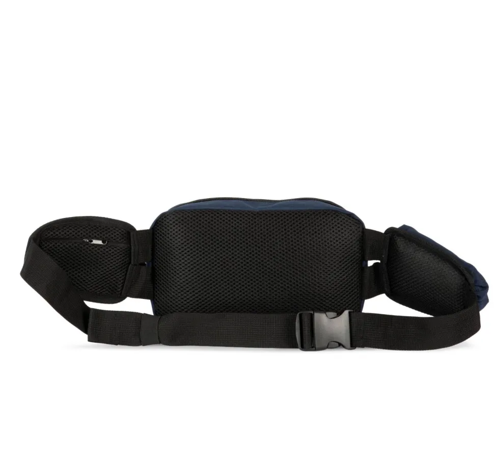 Kimood KI0371 - Sac banane recyclé grand format avec pochette latérale