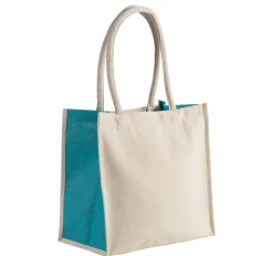 Kimood KI0255 - Sac cabas en coton / jute - 17 L