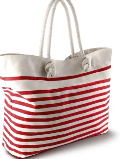 Kimood KI0242 - Sac de Plage Marin en Toile de Coton