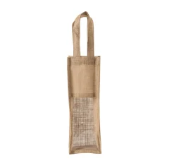 Kimood KI0267 - Sac porte bouteille en jute