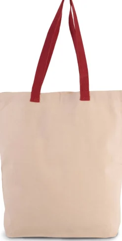 Kimood KI0278 - Sac shopping à soufflet avec poignées contrastées