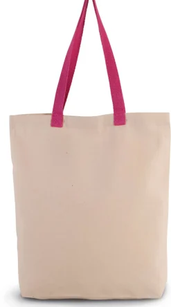 Kimood KI0278 - Sac shopping à soufflet avec poignées contrastées