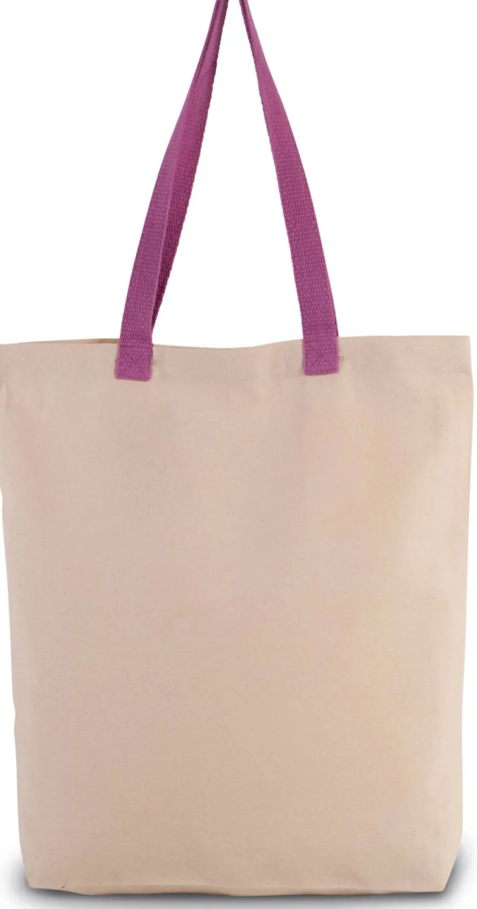 Kimood KI0278 - Sac shopping à soufflet avec poignées contrastées