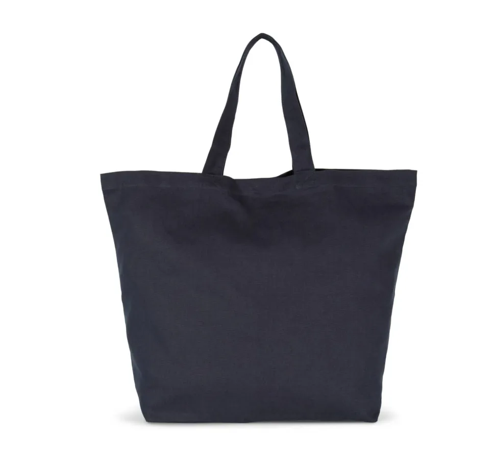 Kimood KI0295 - Sac Shopping Coton avec Soufflet, Tailles Variées
