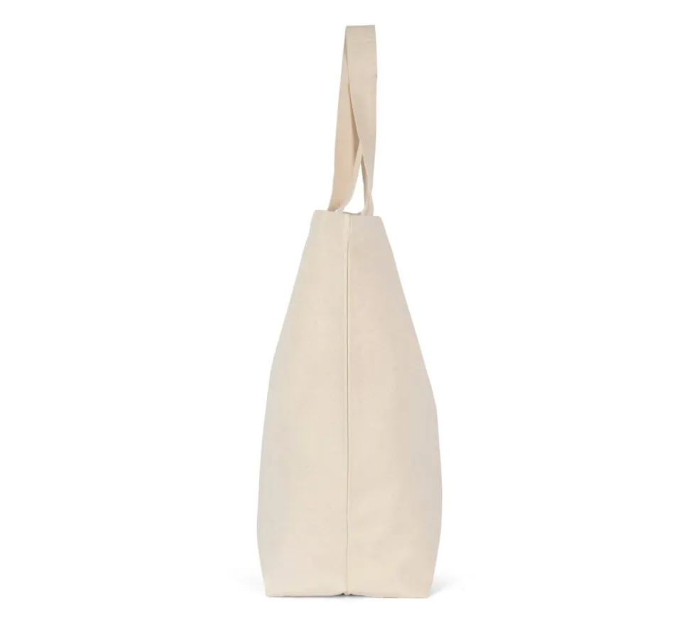 Kimood KI0295 - Sac Shopping Coton avec Soufflet, Tailles Variées