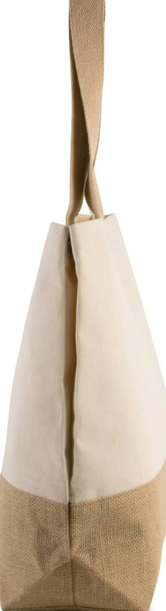 Kimood KI0235 - Sac shopping en toiles de coton & jute