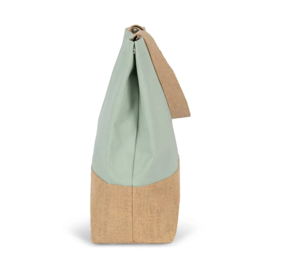 Kimood KI0235 - Sac shopping en toiles de coton & jute
