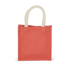 Kimood KI0272 - Sac style cabas en toile de jute - petit modèle