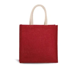Kimood KI0274 - Sac style cabas en toile de jute - grand modèle