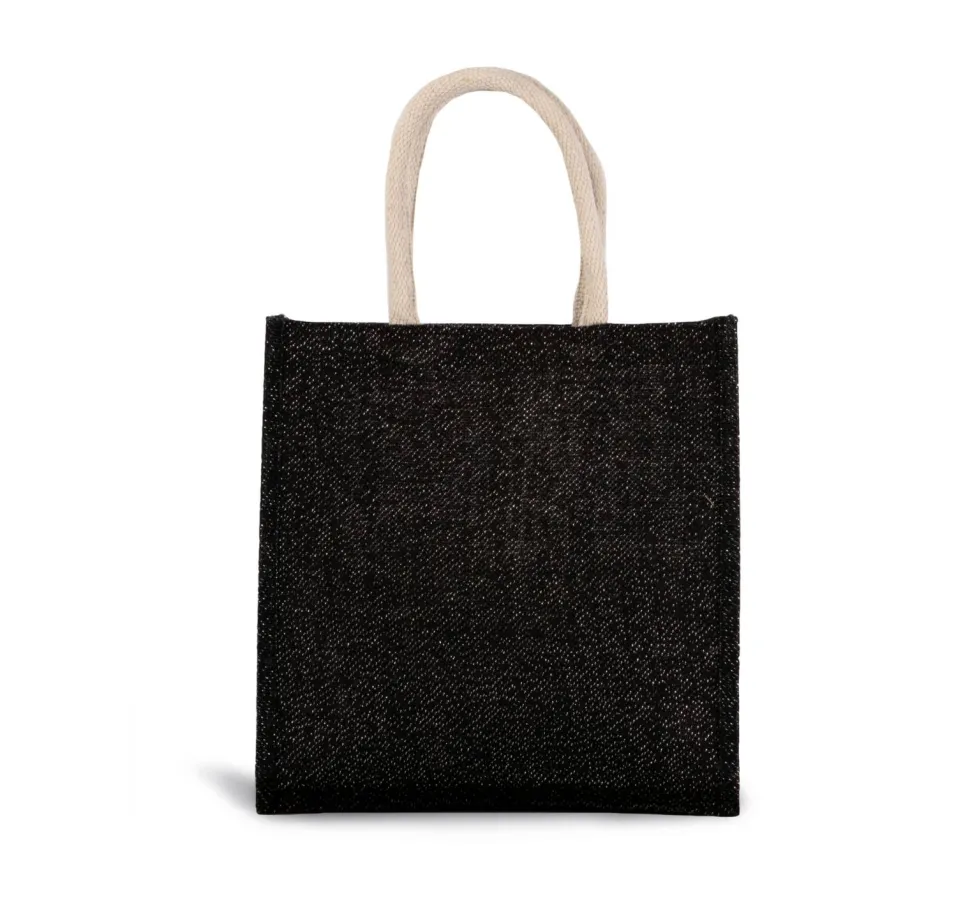 Kimood KI0274 - Sac style cabas en toile de jute - grand modèle