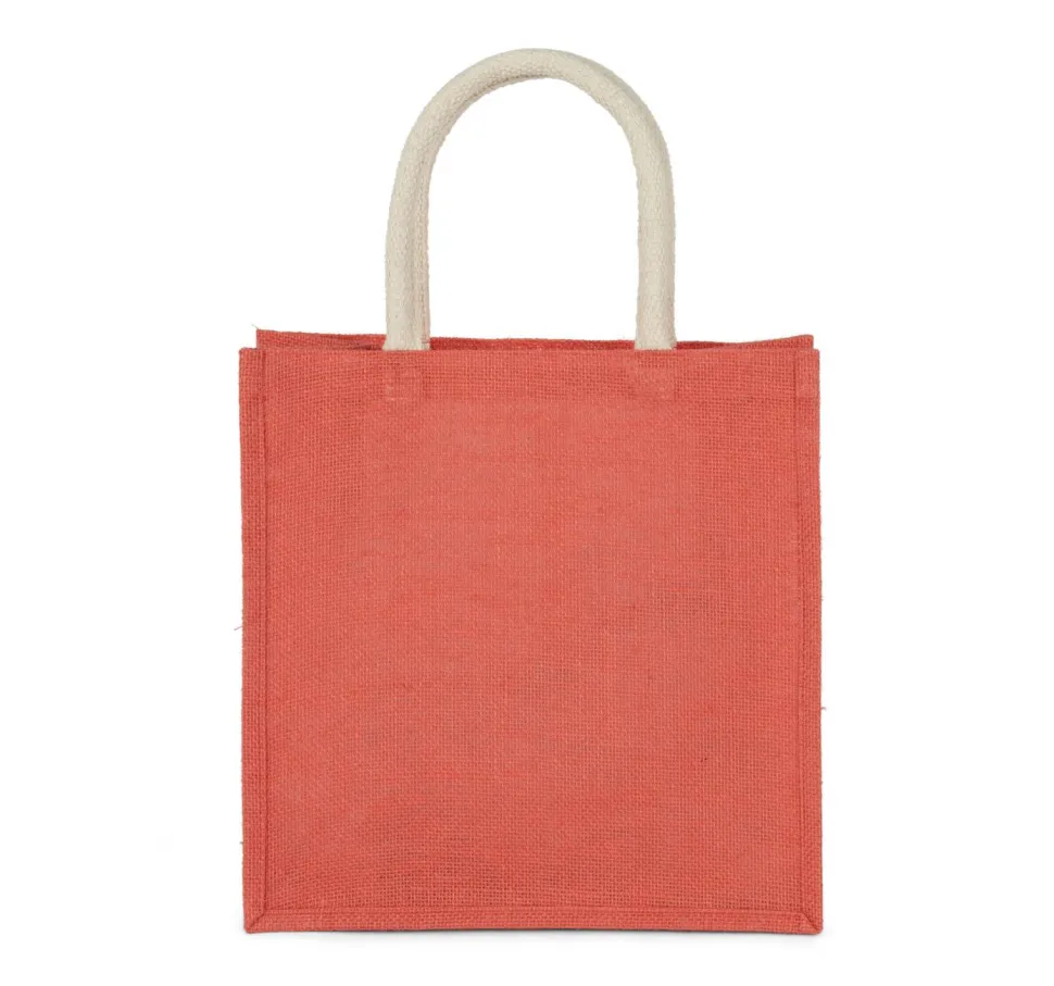 Kimood KI0274 - Sac style cabas en toile de jute - grand modèle