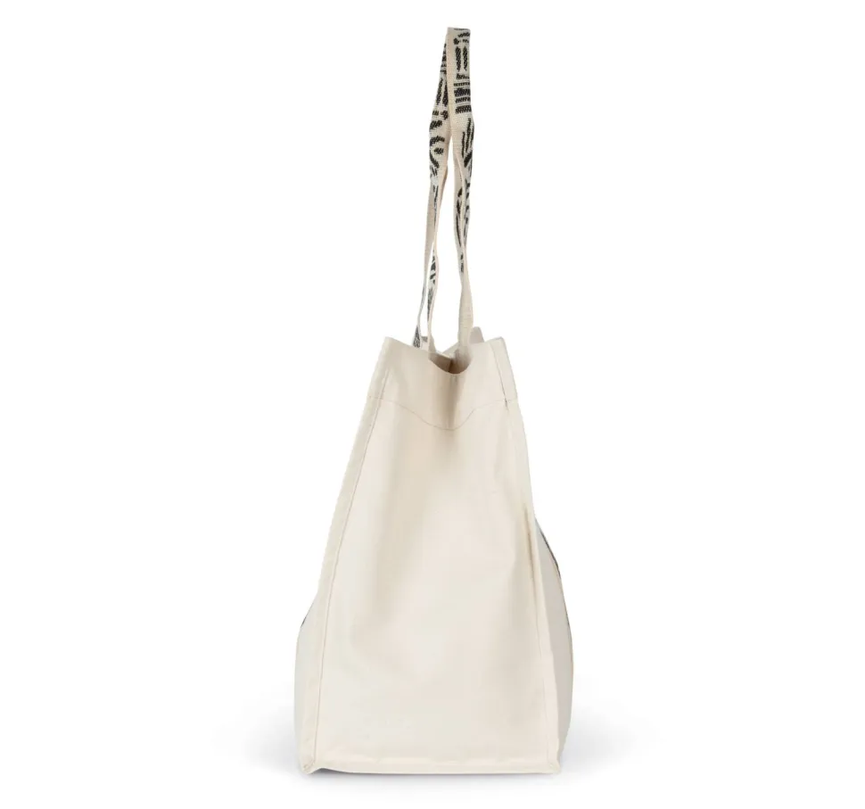 Kimood KINS114 - Grand sac shopping recyclé à soufflet