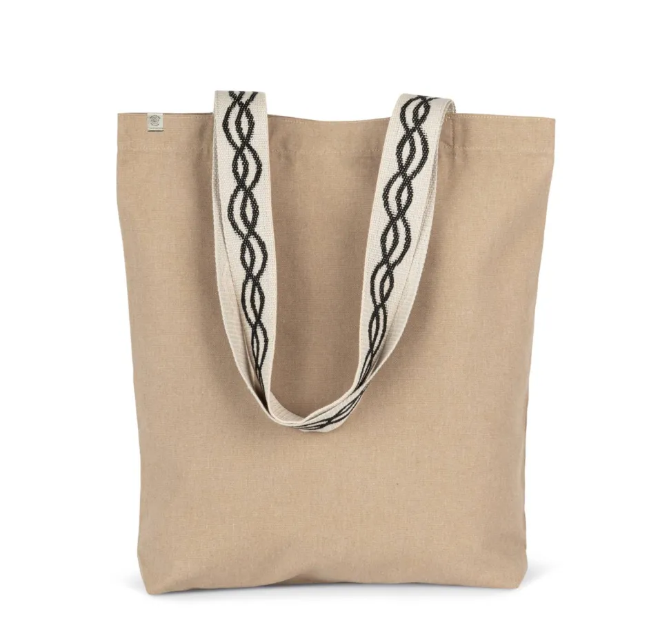 Kimood KINS116 - Sac shopping recyclé à fond plat