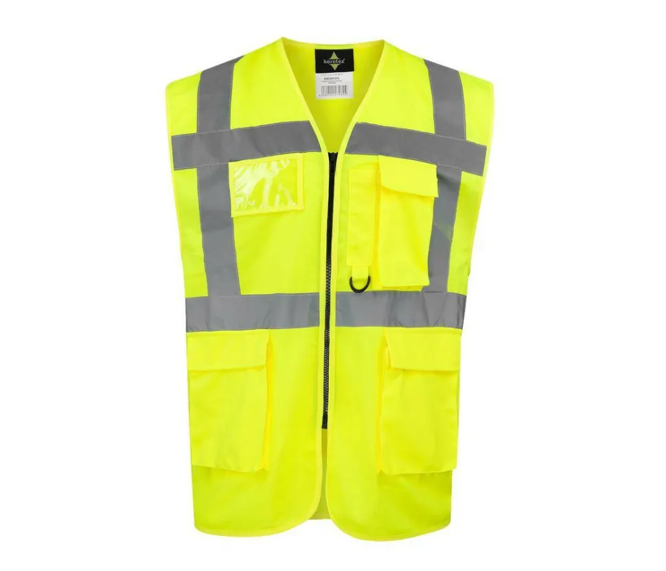 KORNTEX KX226 - Gilet de sécurité multifonctionnel avec poches