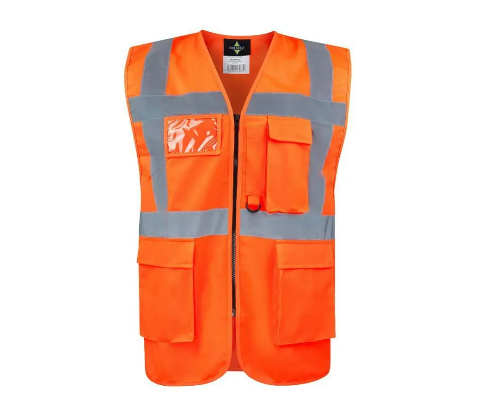 KORNTEX KX226 - Gilet de sécurité multifonctionnel avec poches